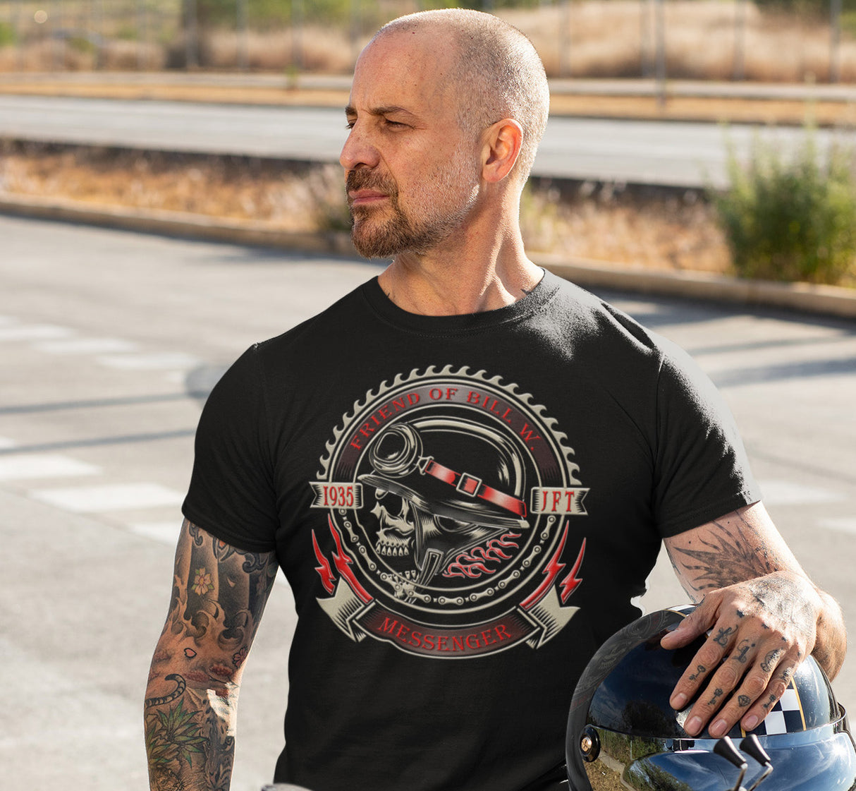 Bill W 1935 Messenger AA dtg Tee