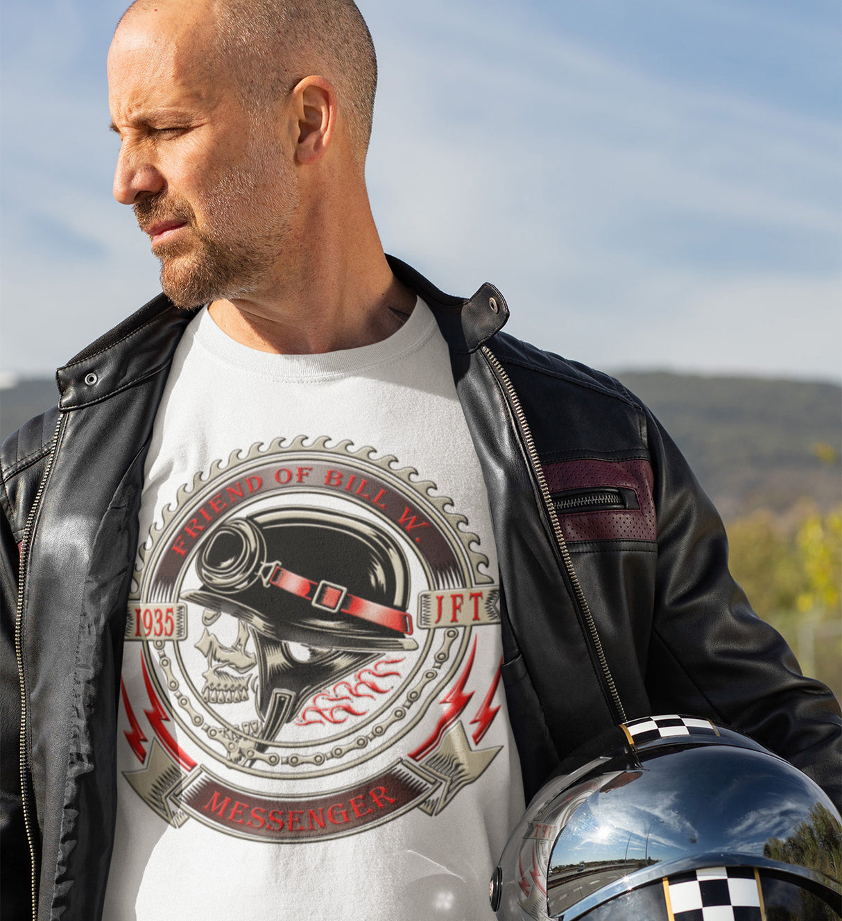 Bill W 1935 Messenger AA dtg Tee