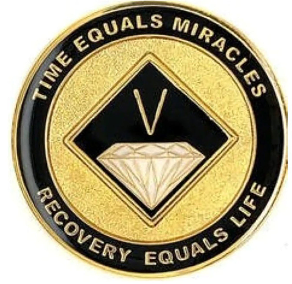 NA Recovery Medallion Black & Gold