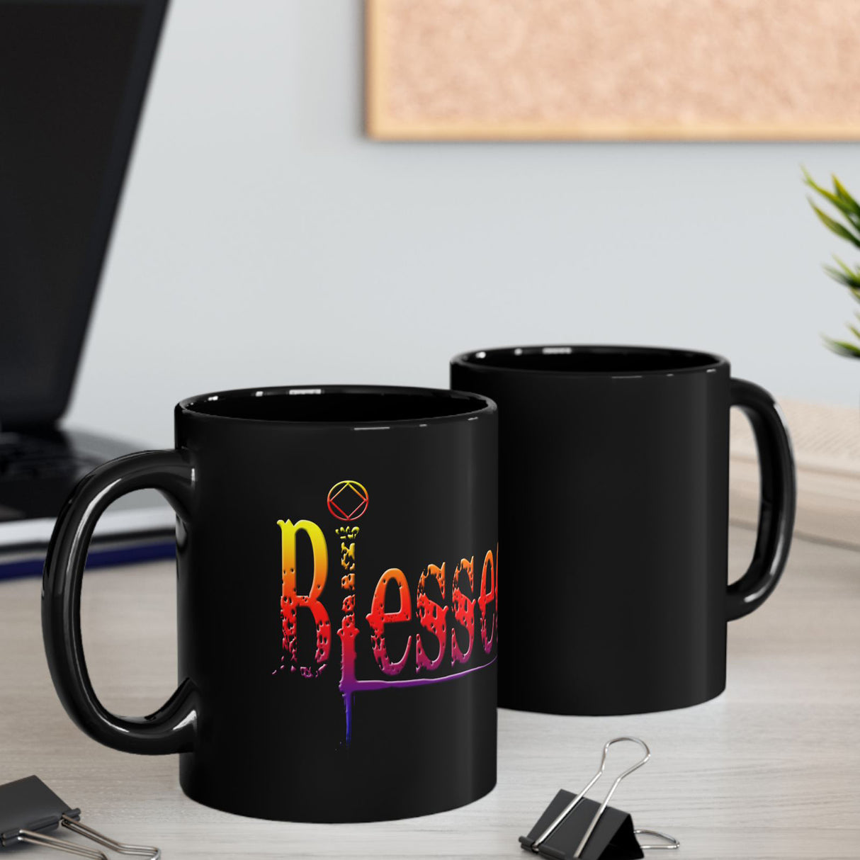 Blessed 11oz Black Mug