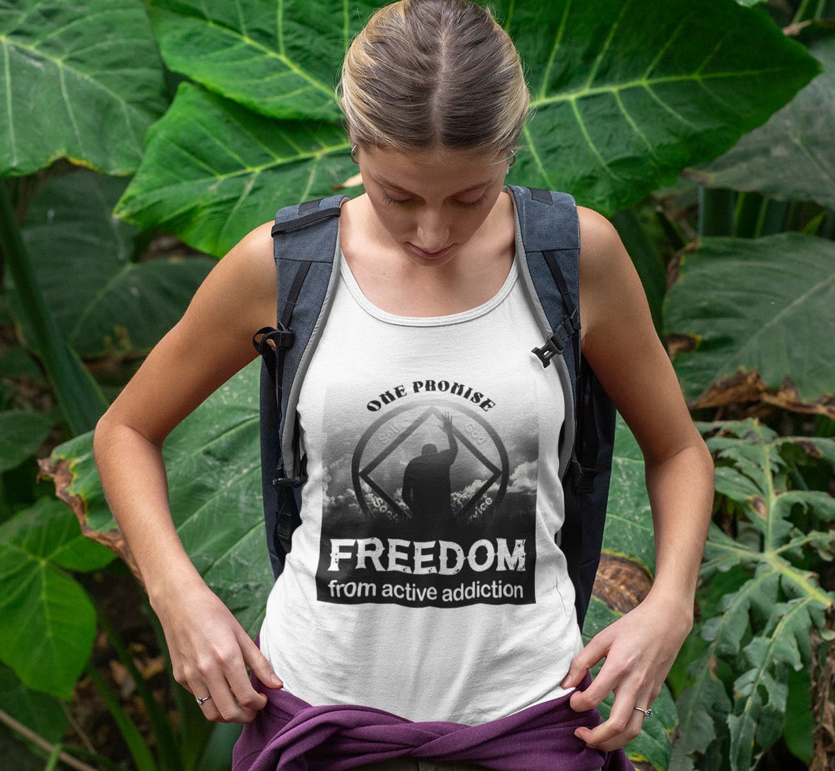Blessed With Freedom NA Racerback Tank