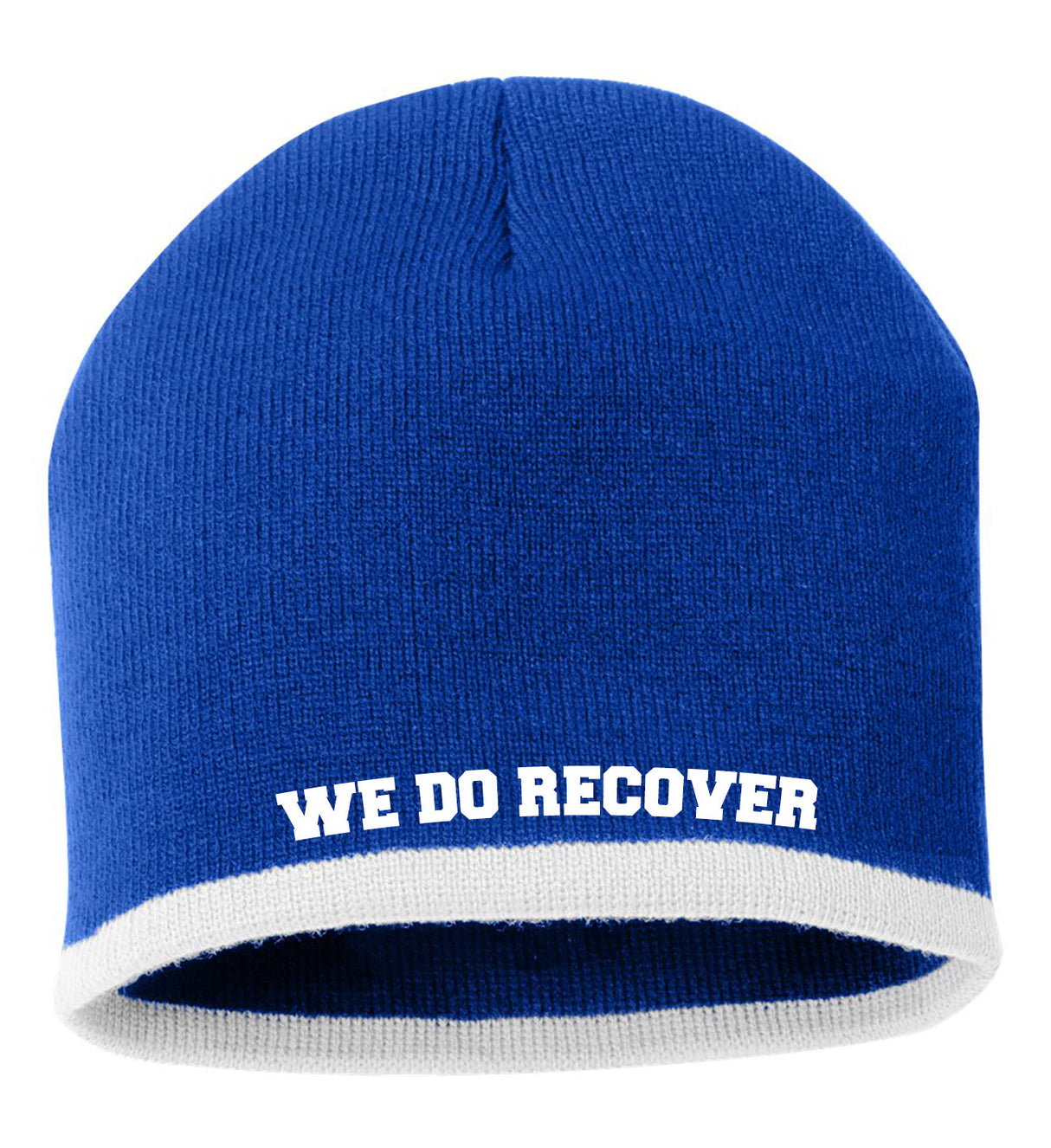 We Do Recover Blue Beanie