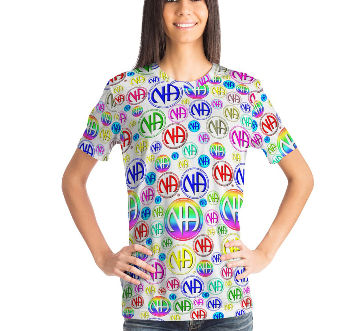 Bubbly NA Symbols AOP T-shirts