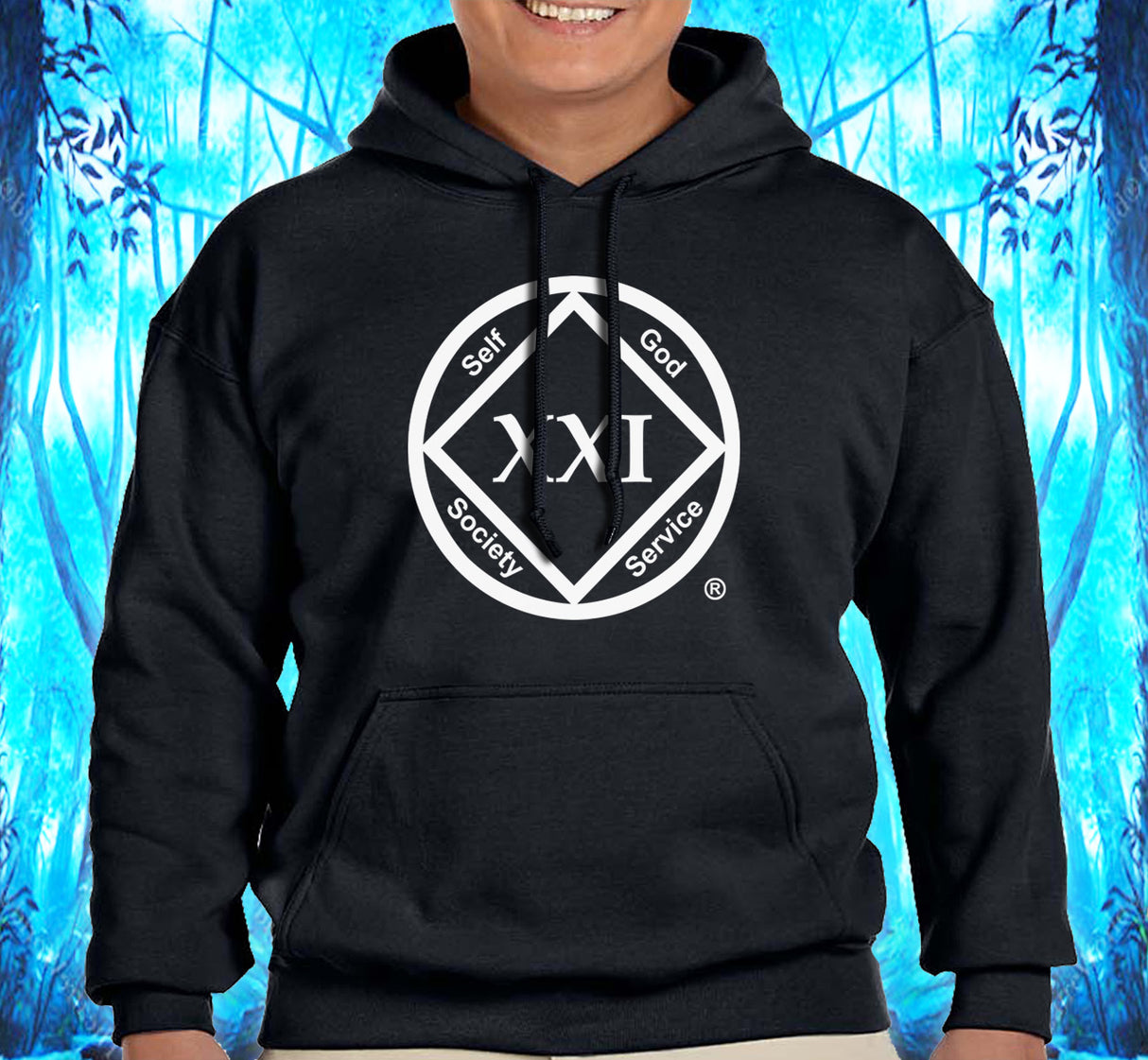 Large Symbol Clean Date Hoodies