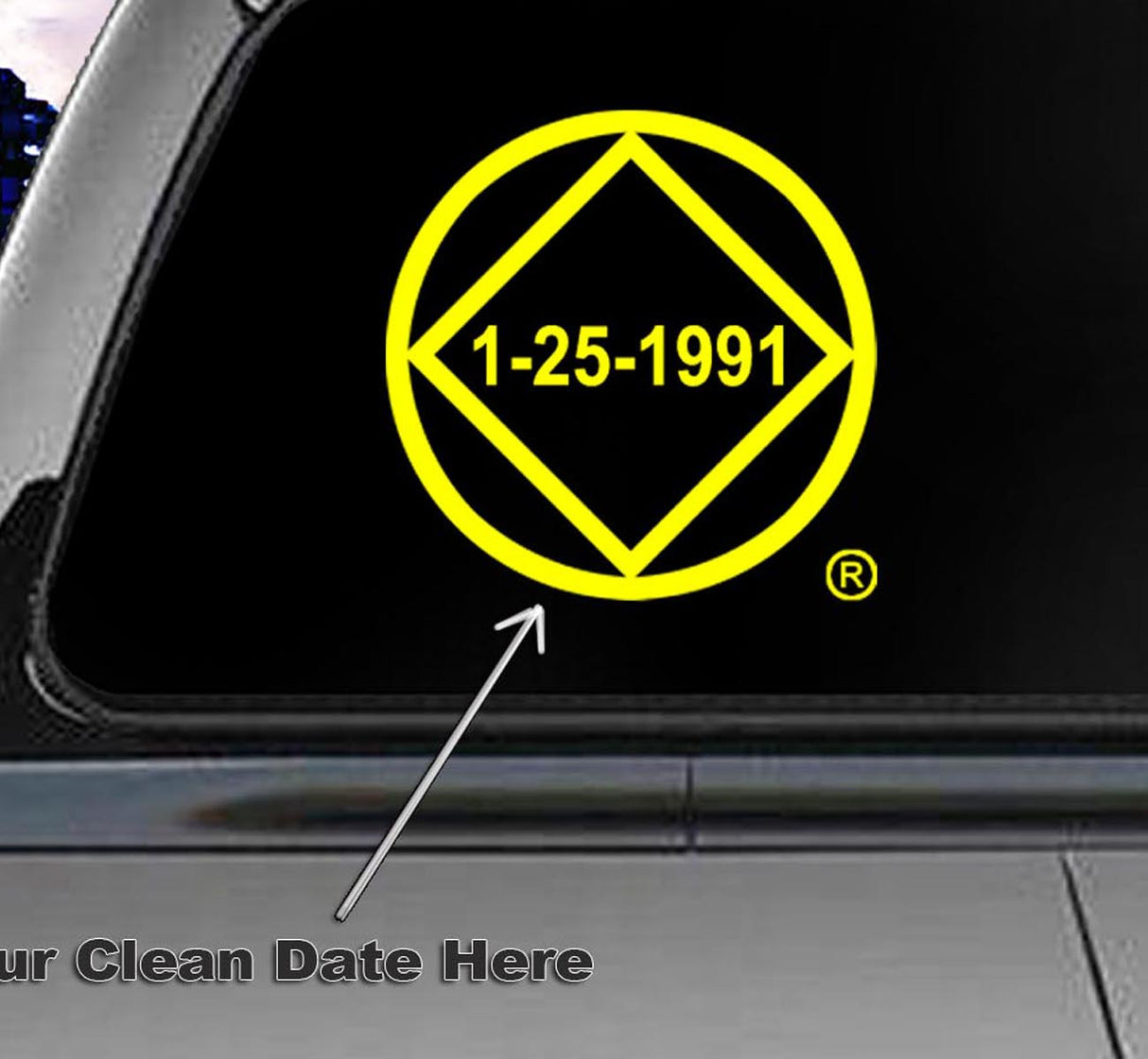 Win Decal- Clean Date Service Symbol