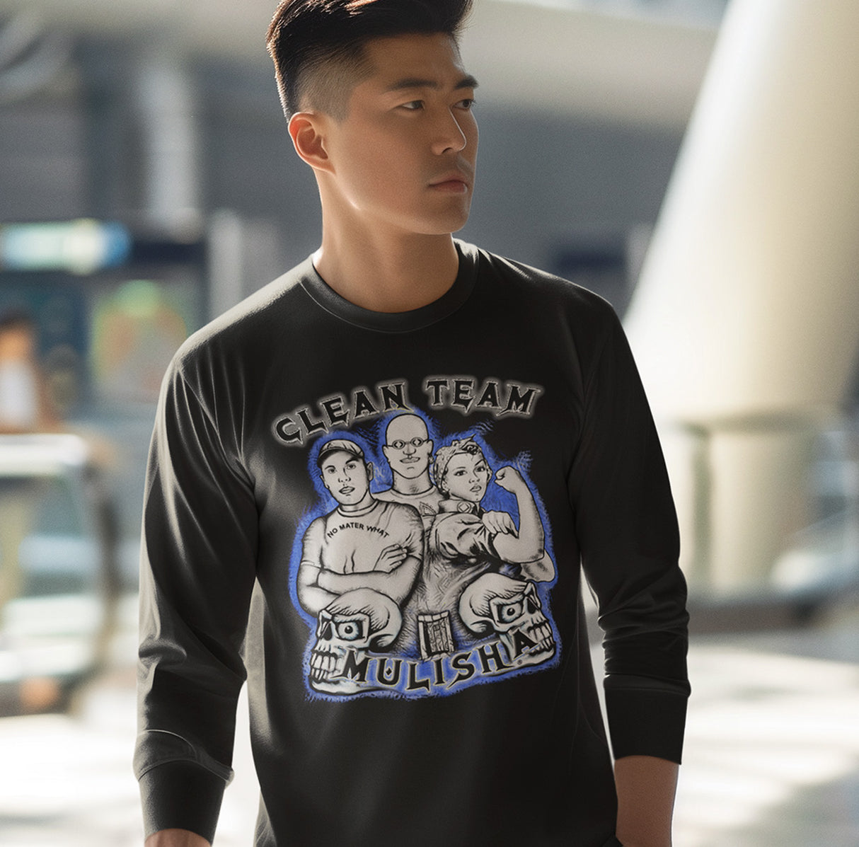 Clean Team Mulisha Long Sleeve dtg Tee