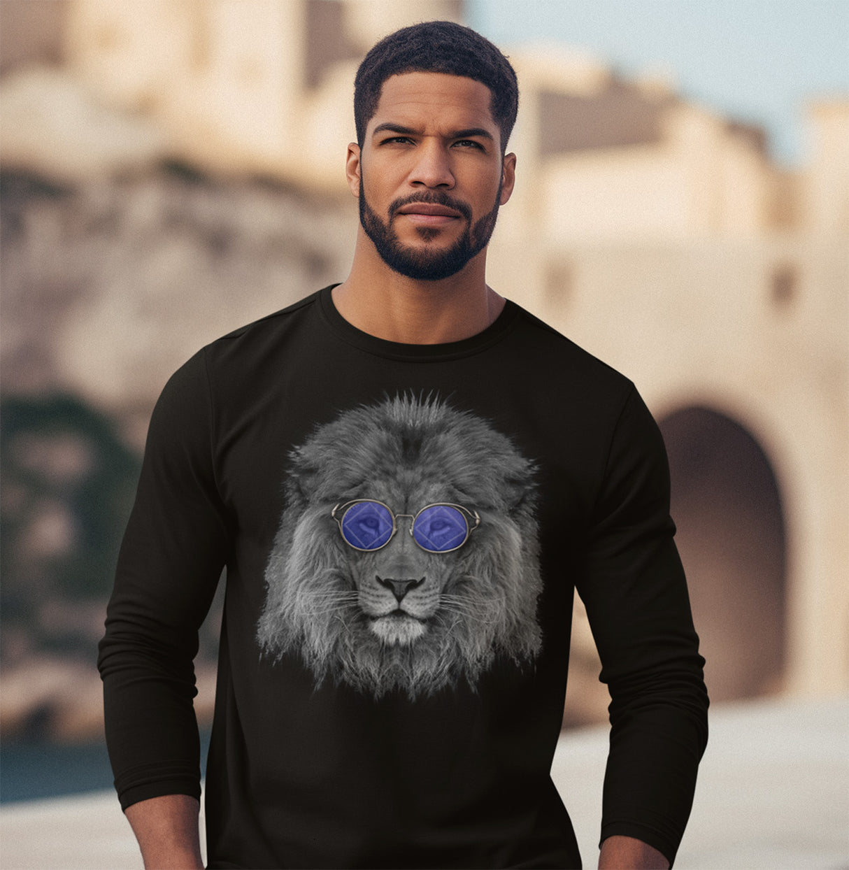 Cool NA Lion Long Sleeve dtg Tee