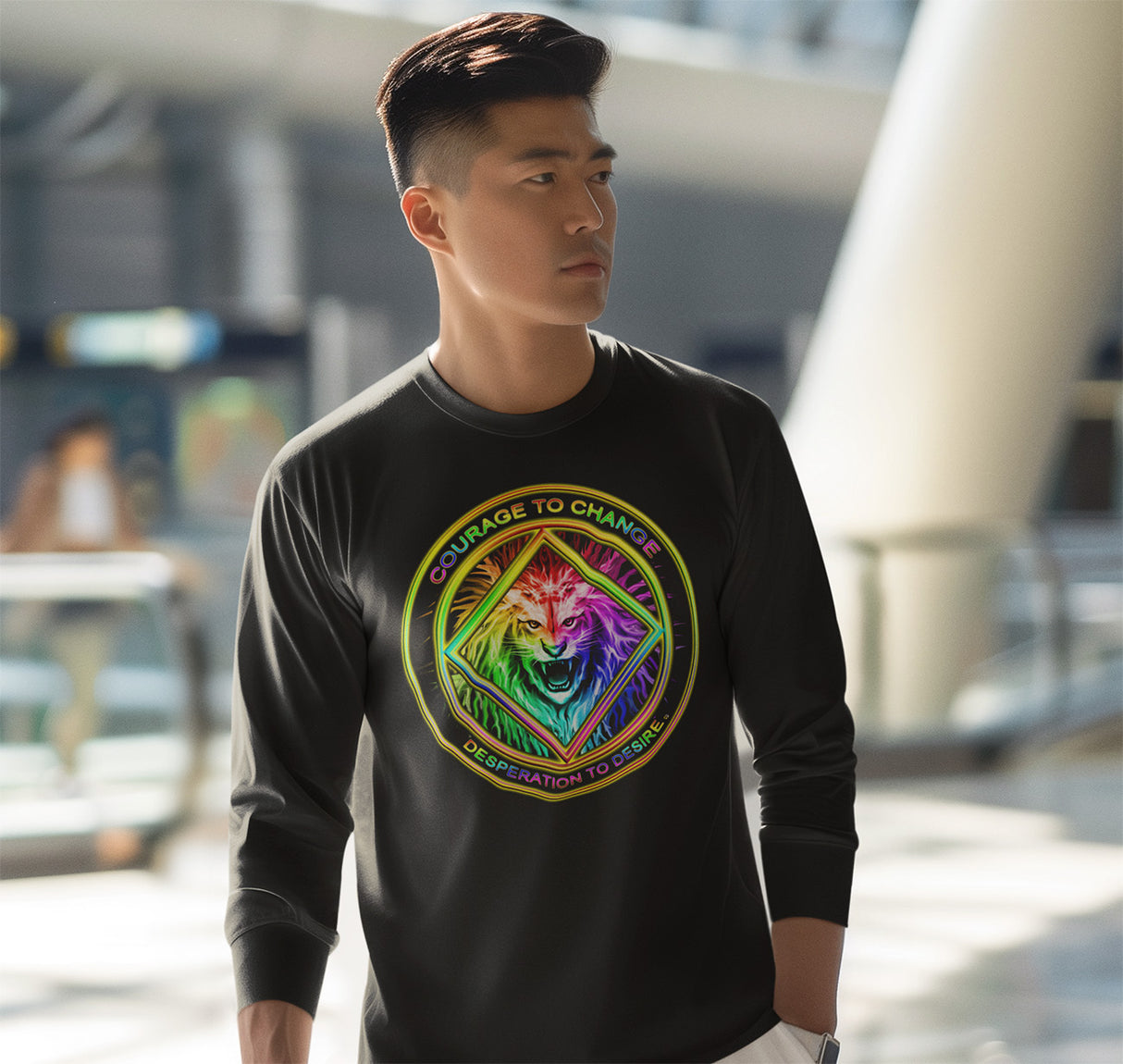 Courage To Change Long Sleeve dtg Tee