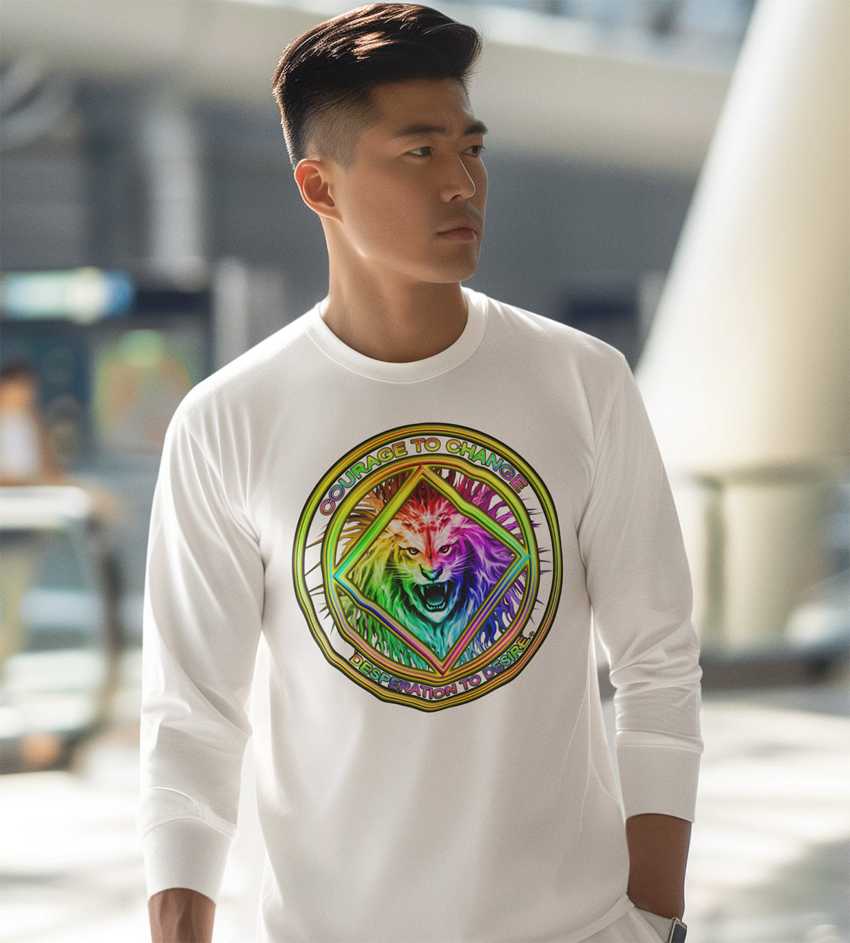 Courage To Change Long Sleeve dtg Tee
