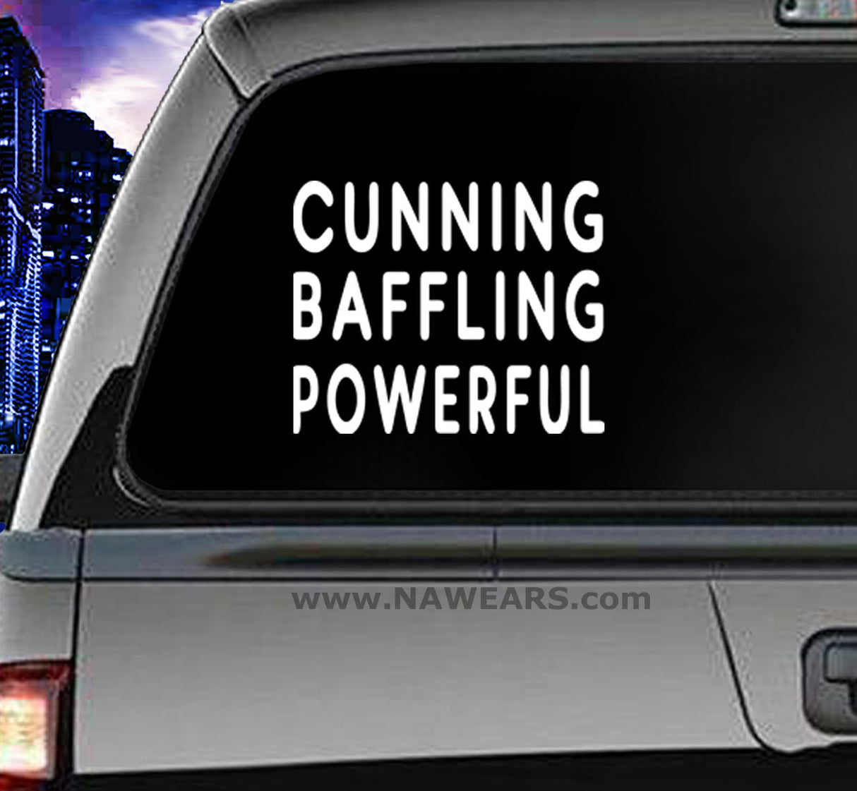 Win Decal - Cunning Baffling Powerful