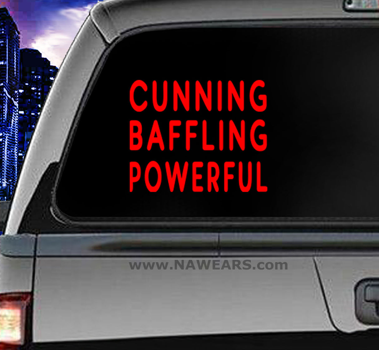 Win Decal - Cunning Baffling Powerful