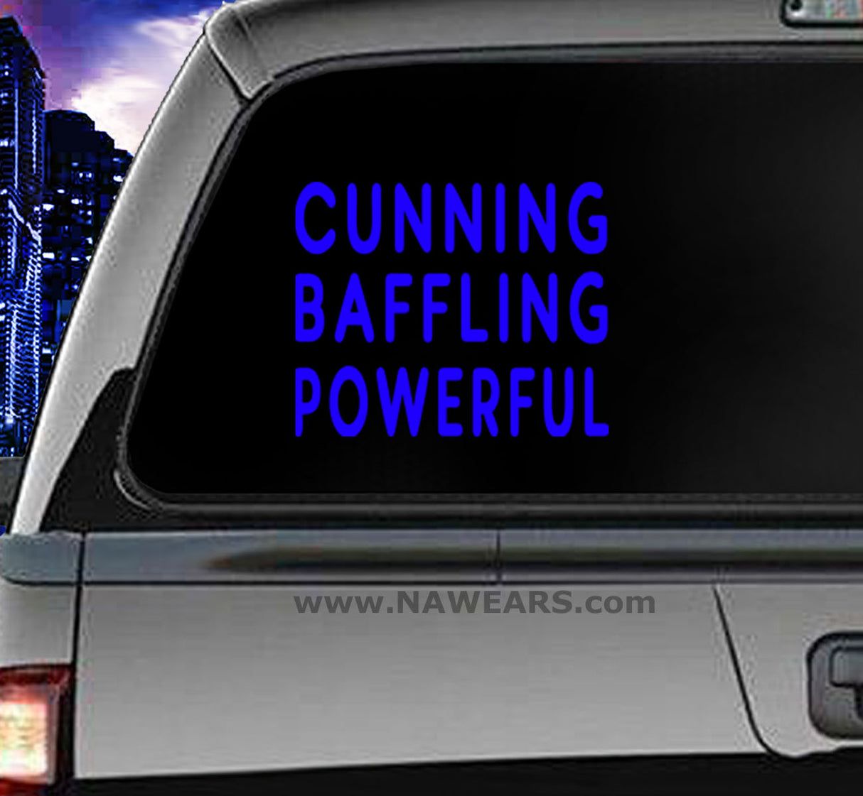 Win Decal - Cunning Baffling Powerful