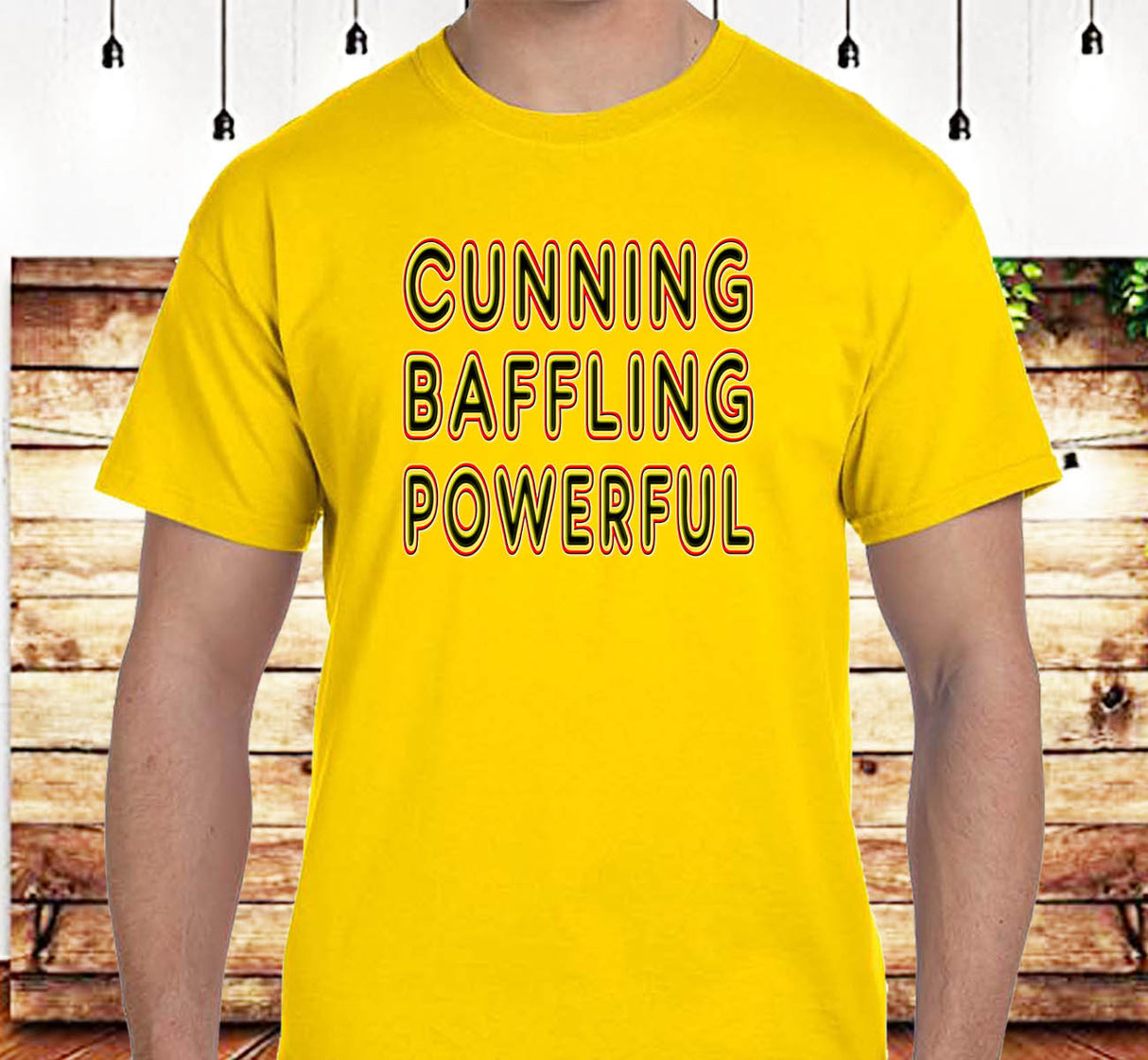 Cunning Baffling Powerful SS Tee