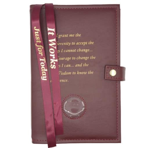 Cover-NA Double Book Cover- 6th ed Serenity Prayer Medallion Holder