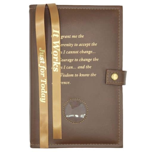 Cover-NA Double Book Cover- 6th ed Serenity Prayer Medallion Holder
