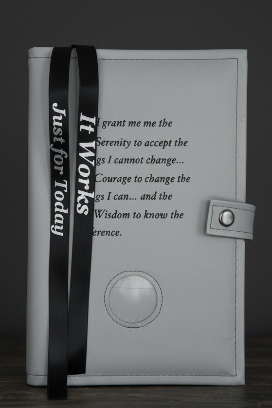 Cover-NA Double Book Cover- 6th ed Serenity Prayer Medallion Holder