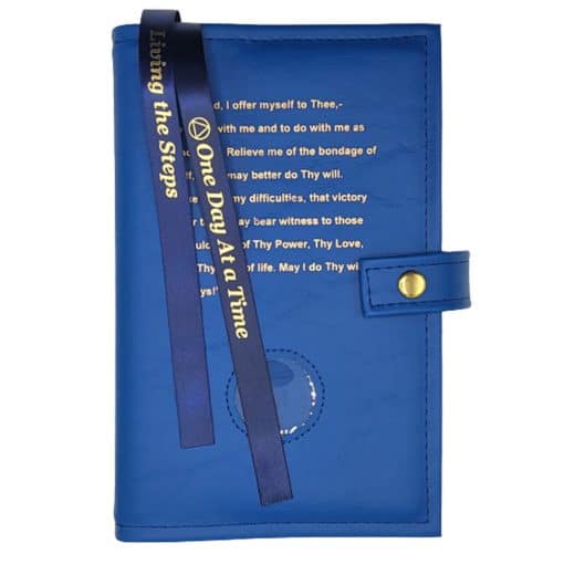 Cover-AA Double Book Cover for Regular Hardback Books – 3rd Step Prayer and Coin Holder