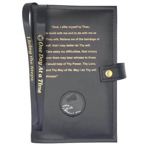 Cover-AA Double Book Cover for Regular Hardback Books – 3rd Step Prayer and Coin Holder