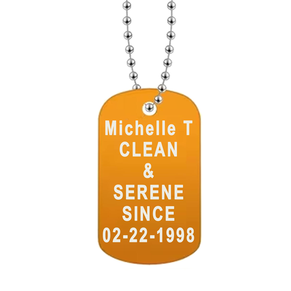 Clean Date Dog Tag