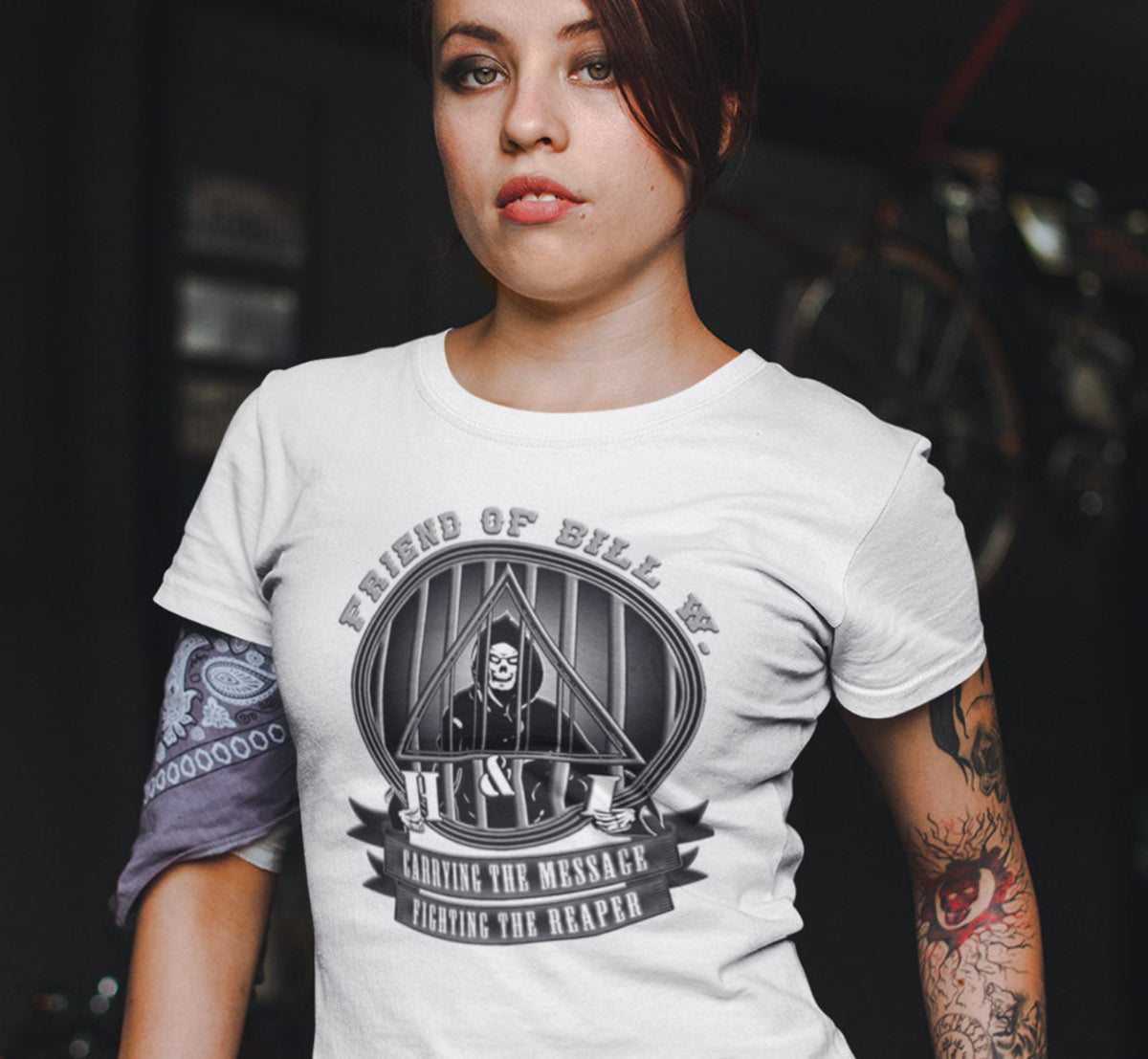 ldTs- H&I Fighting The Reaper Women's Tee