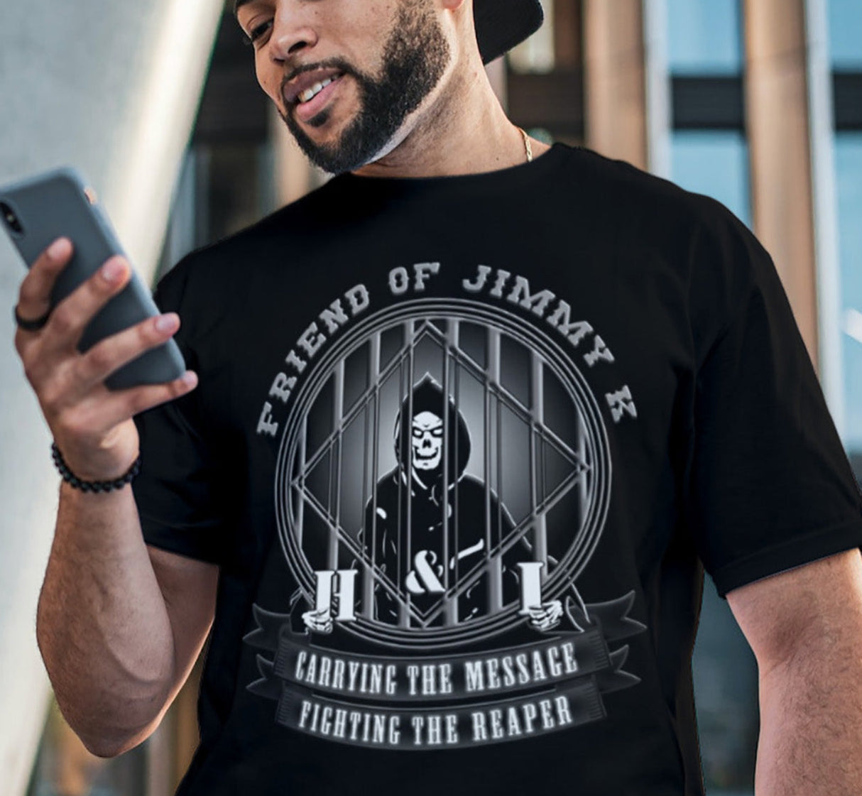 Fighting The Reaper V.2 - dtg Tee