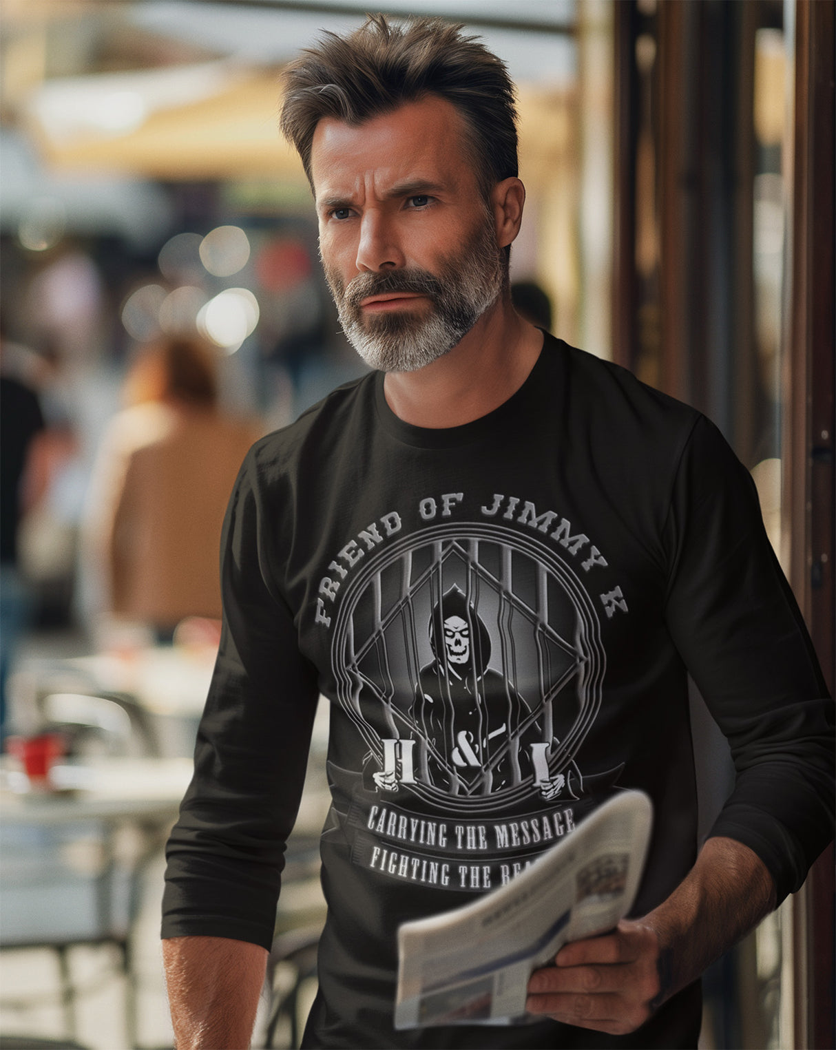 Fighting The Reaper Long Sleeve dtg Tee