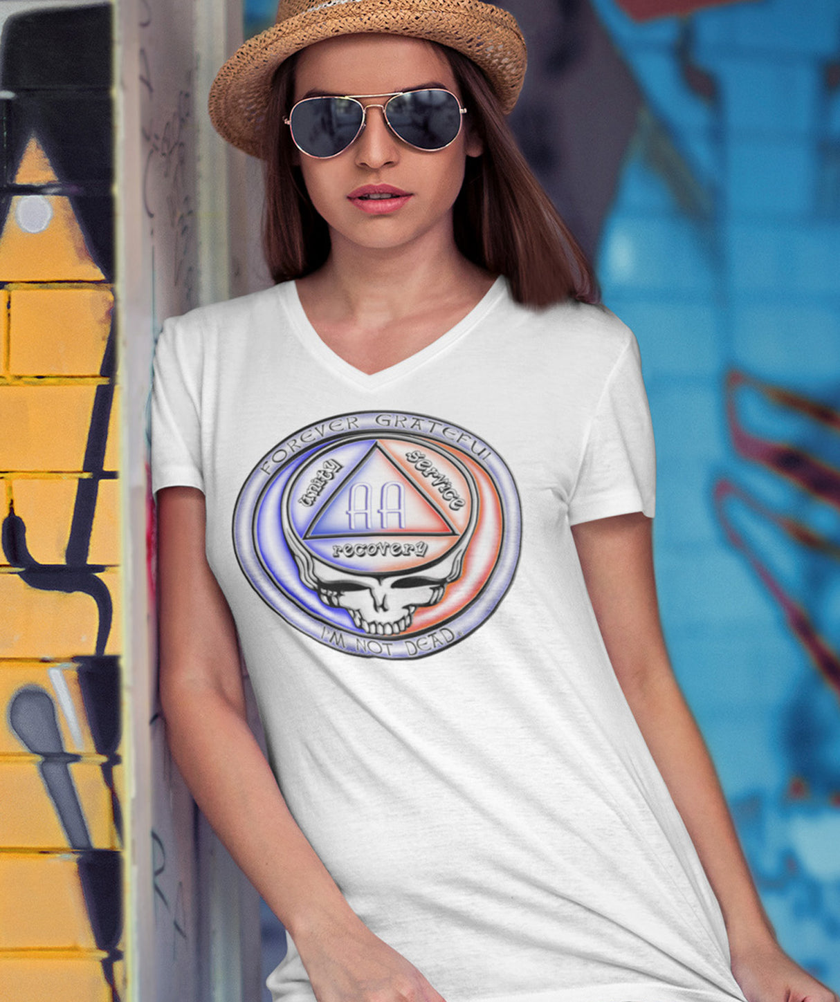 Forever Grateful V.2 AA V-Neck Tee