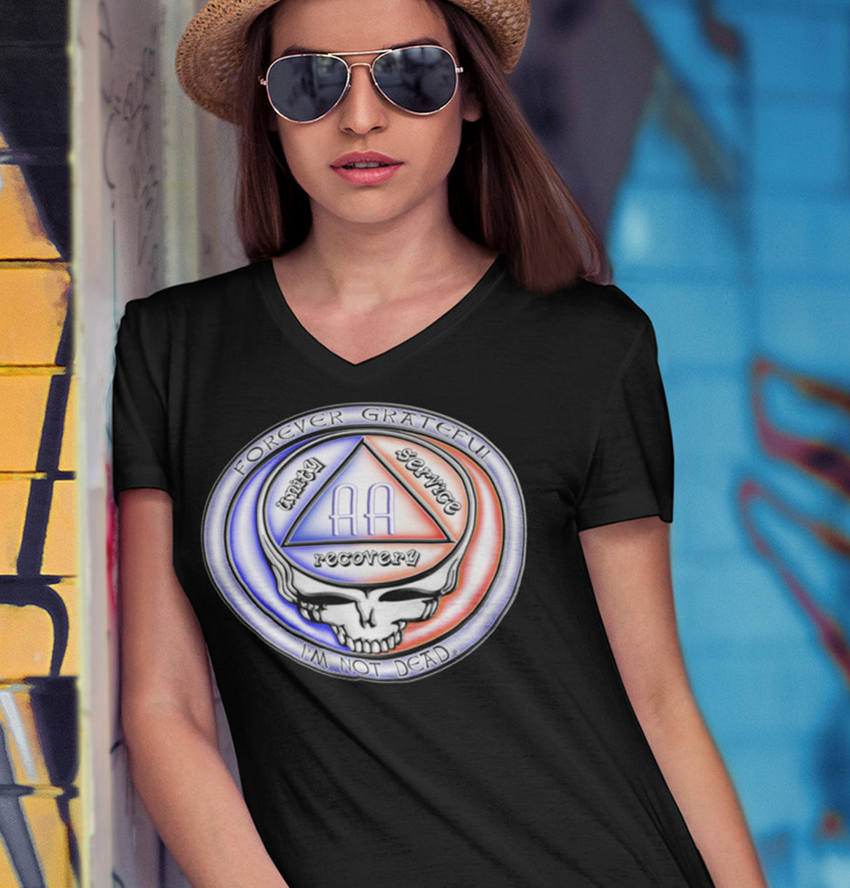 Forever Grateful V.2 AA V-Neck Tee