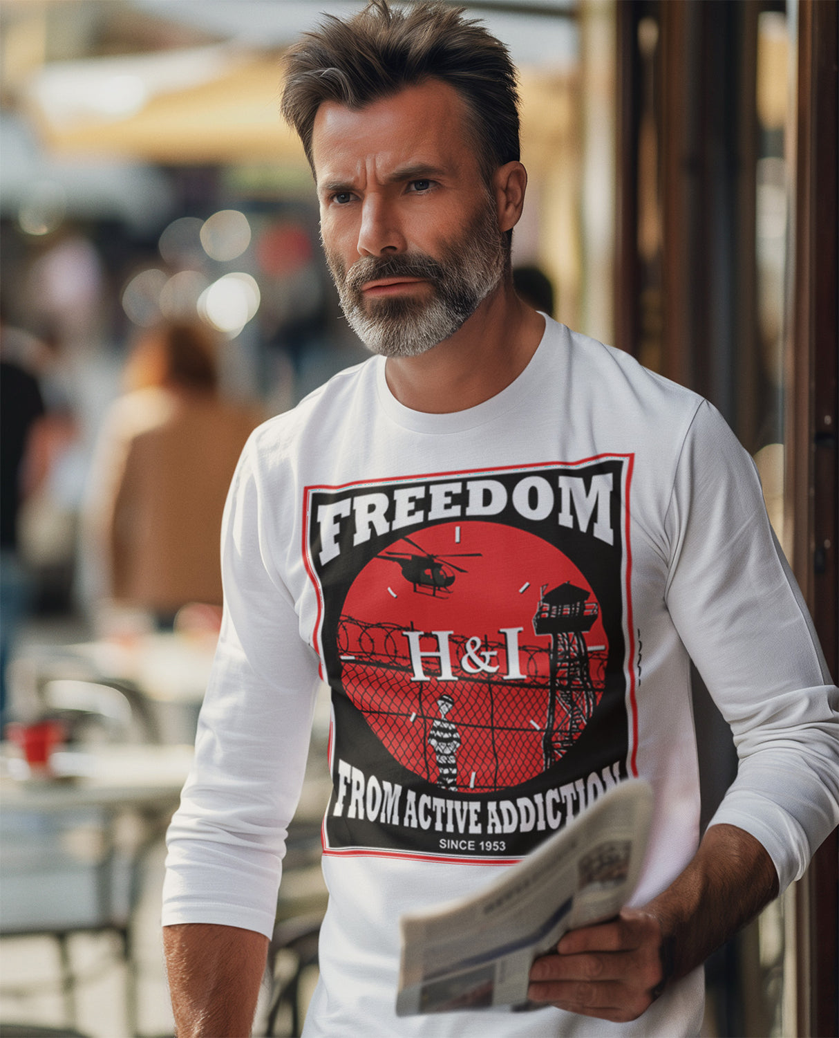 Freedom From Active Addiction Long Sleeve dtg Tee