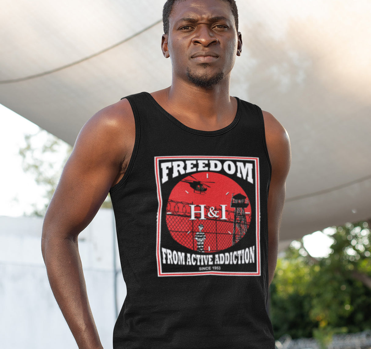 Freedom From Active Addiction NA dtg Tank Top