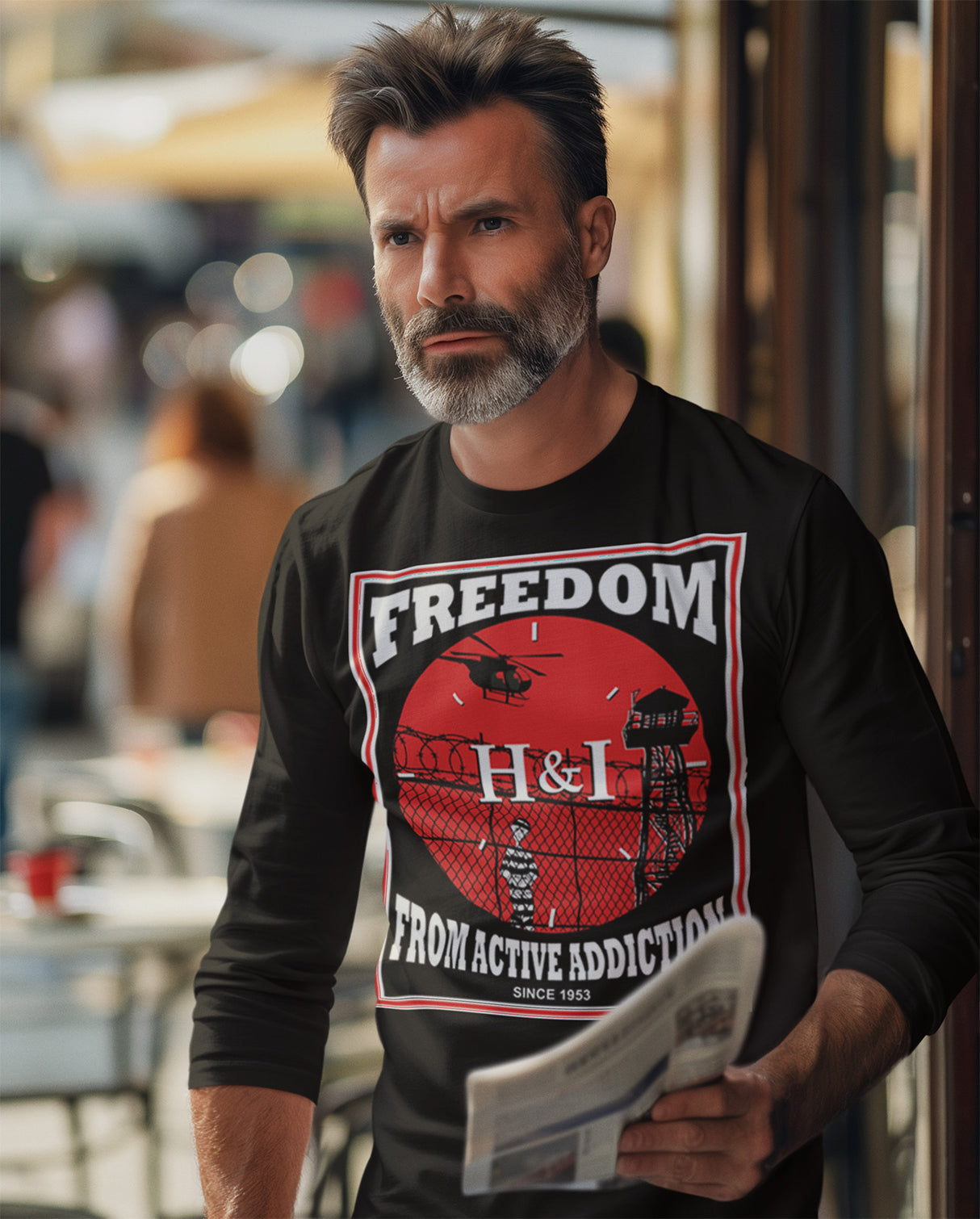 Freedom From Active Addiction Long Sleeve dtg Tee