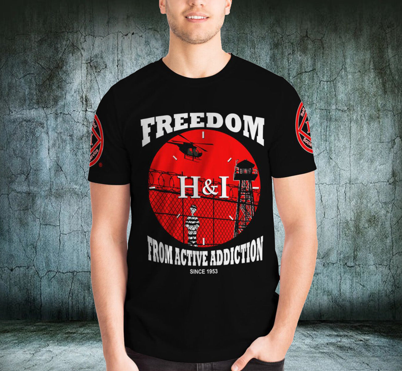 Freedom From Addiction AOP T-shirts – nawears