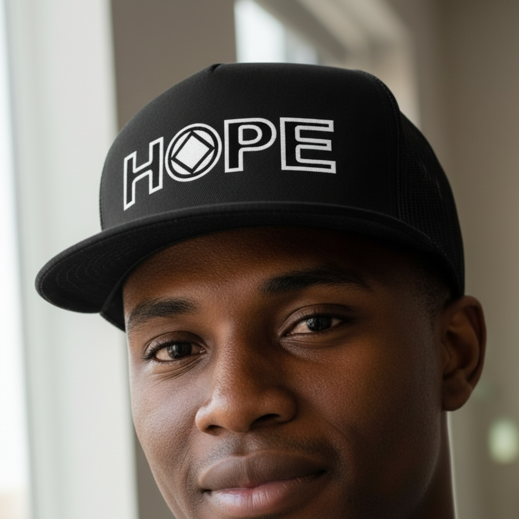 Ball Cap - HOPE w/ NA Symbol - Black
