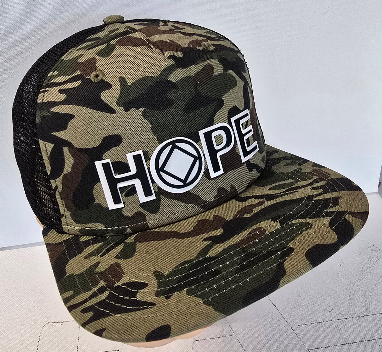 Camo Hope Symbol Trucker Cap (Copy)