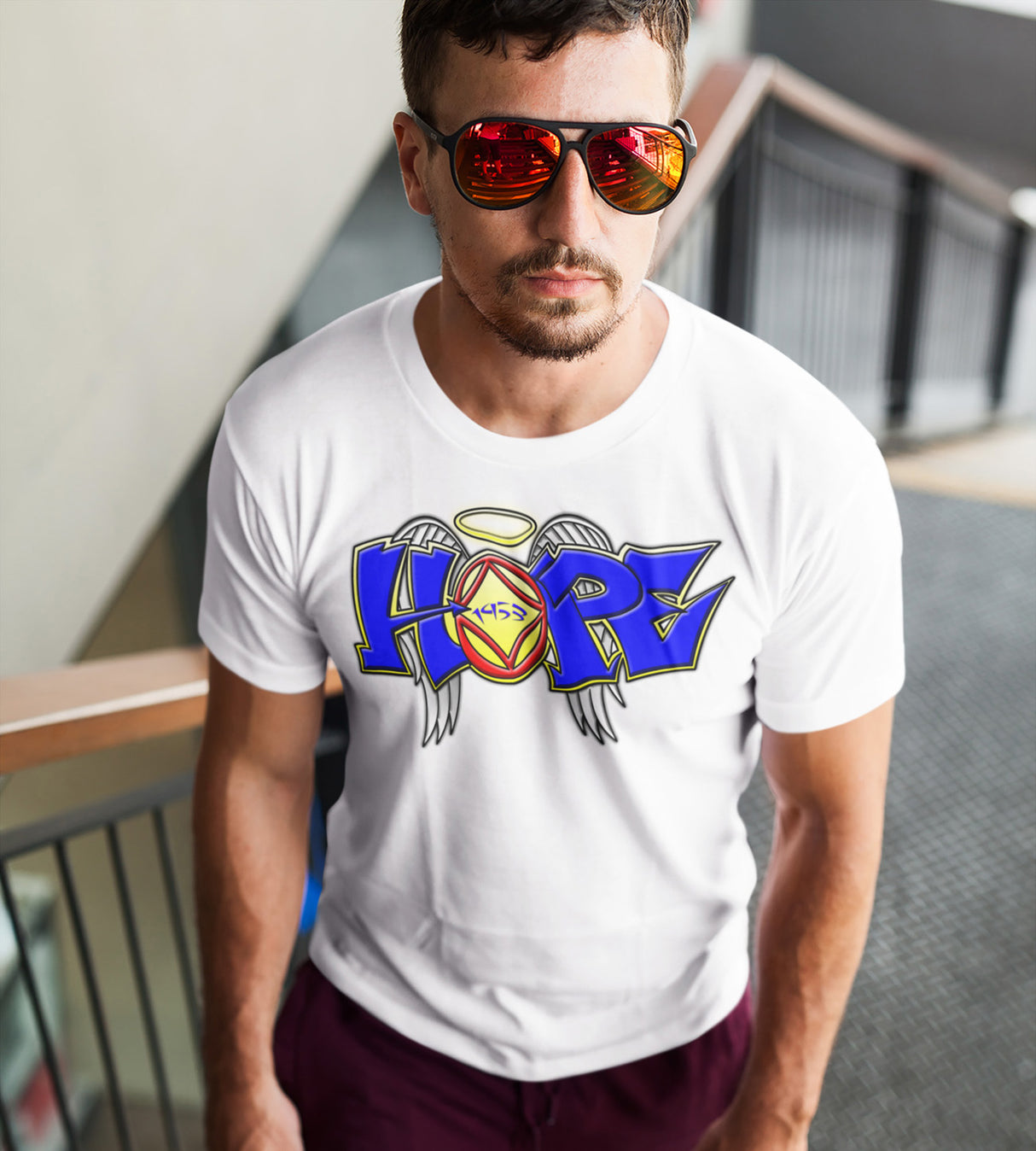 Hope Wings Graffiti Style SS Tee