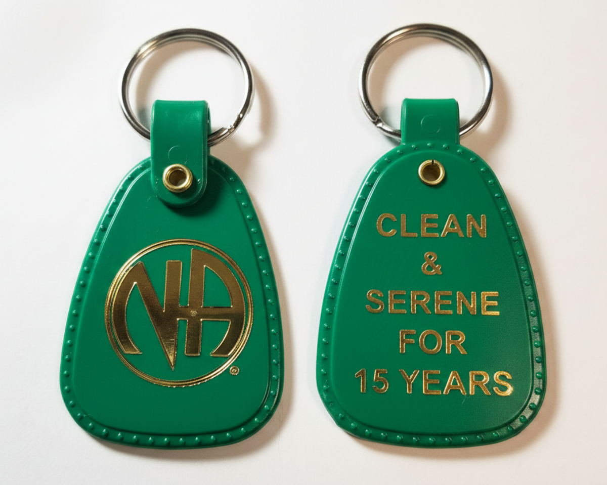 PKT- 15 YEARS - GREEN Key Tag