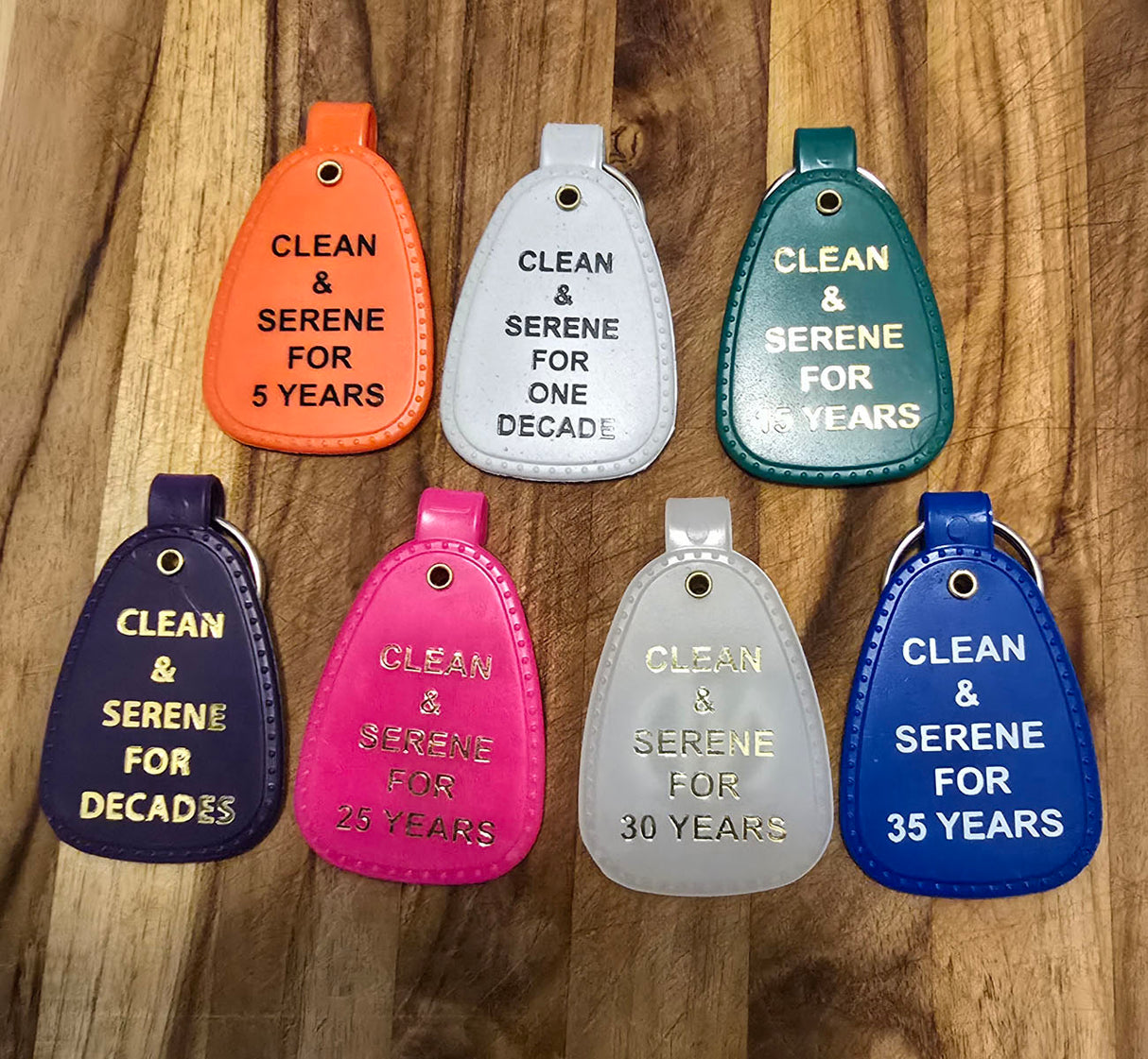 PKT- 1 OF EACH Clean Time Key Tag