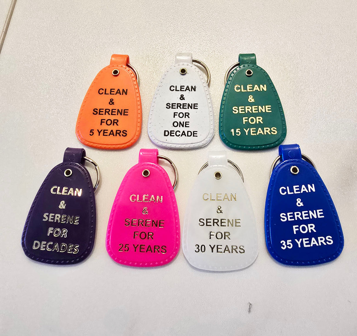 PKT- 1 OF EACH Clean Time Key Tag