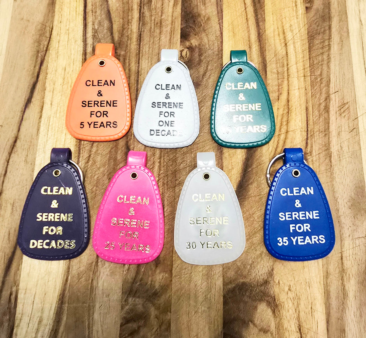 PKT- 1 OF EACH Clean Time Key Tag