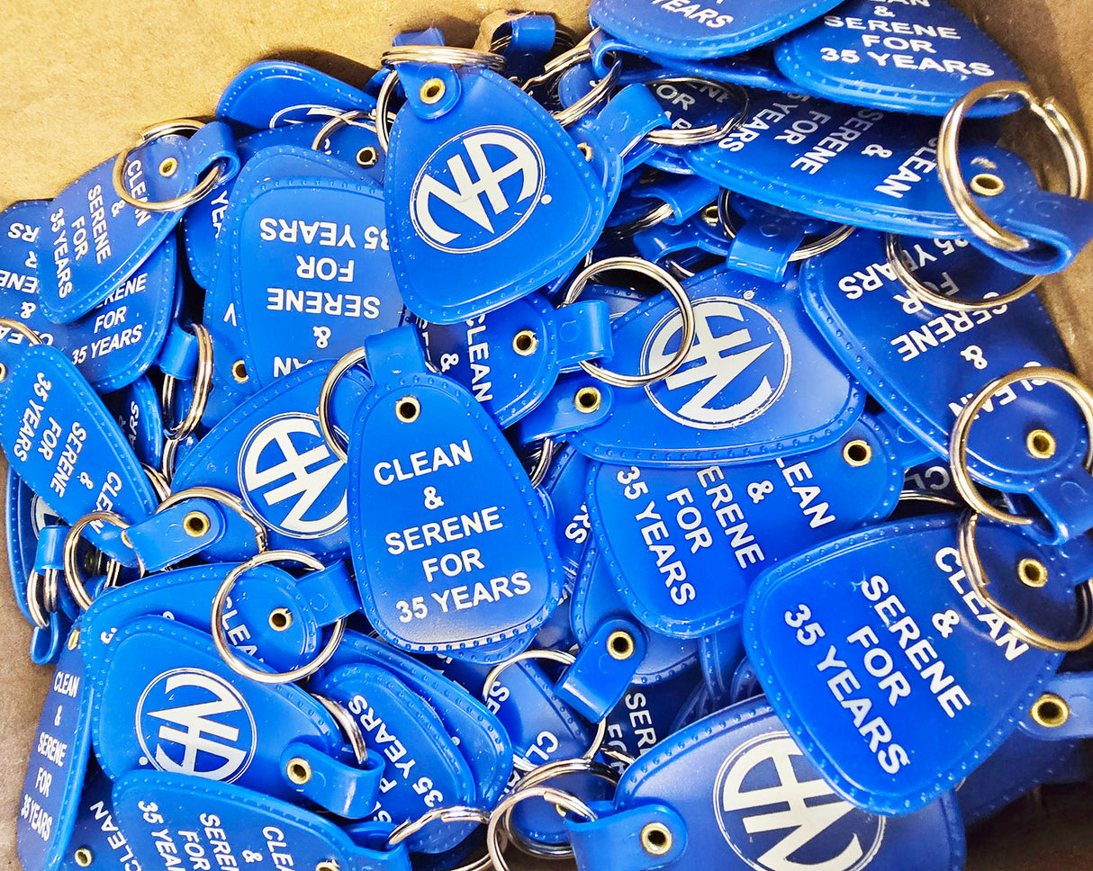 PKT- 35 YEARS - BLUE Key Tag