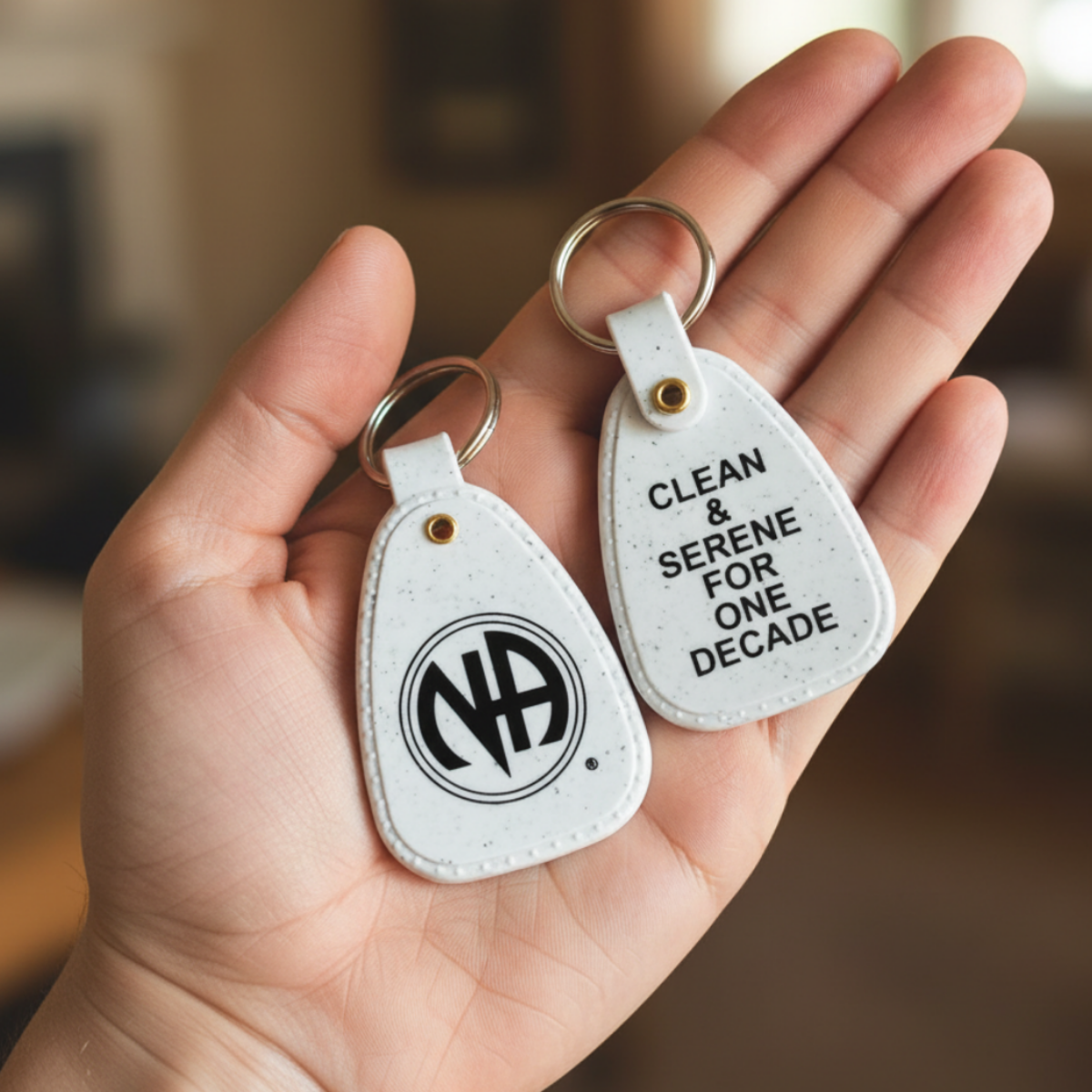 PKT- 10 YEARS - GRANITE Key Tag