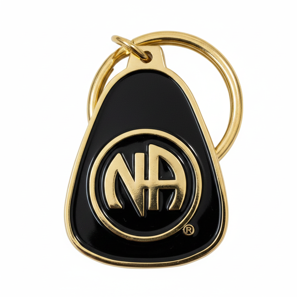 mkt- NA Black & Gold Key Chain