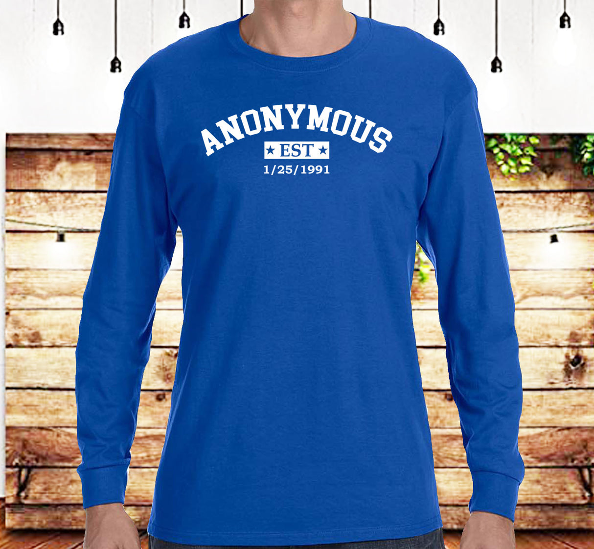 Custom Anonymous Est Clean Date Unisex Tee