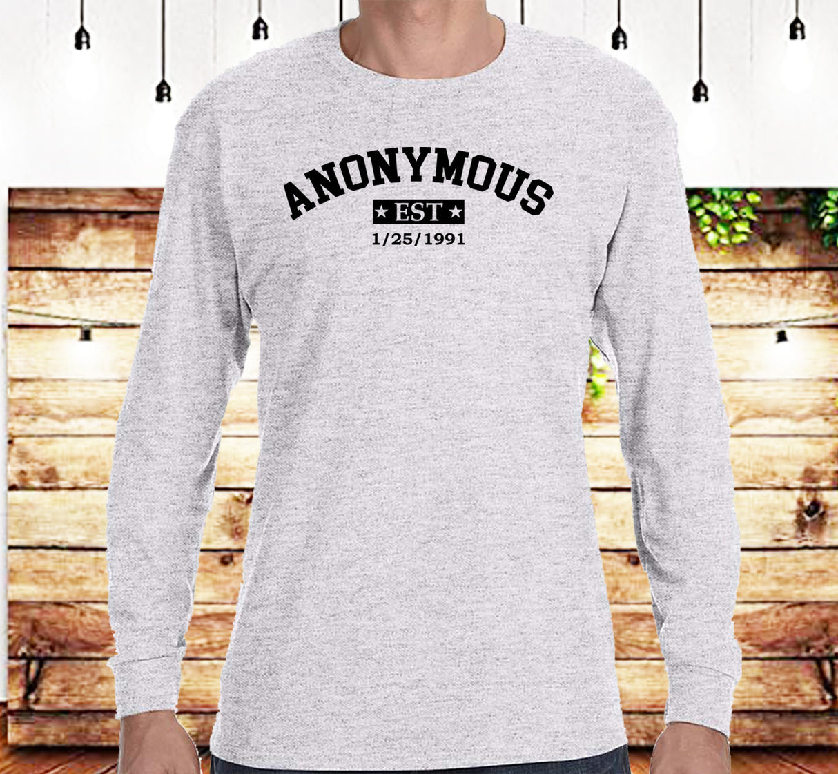 Custom Anonymous Est Clean Date Unisex Tee