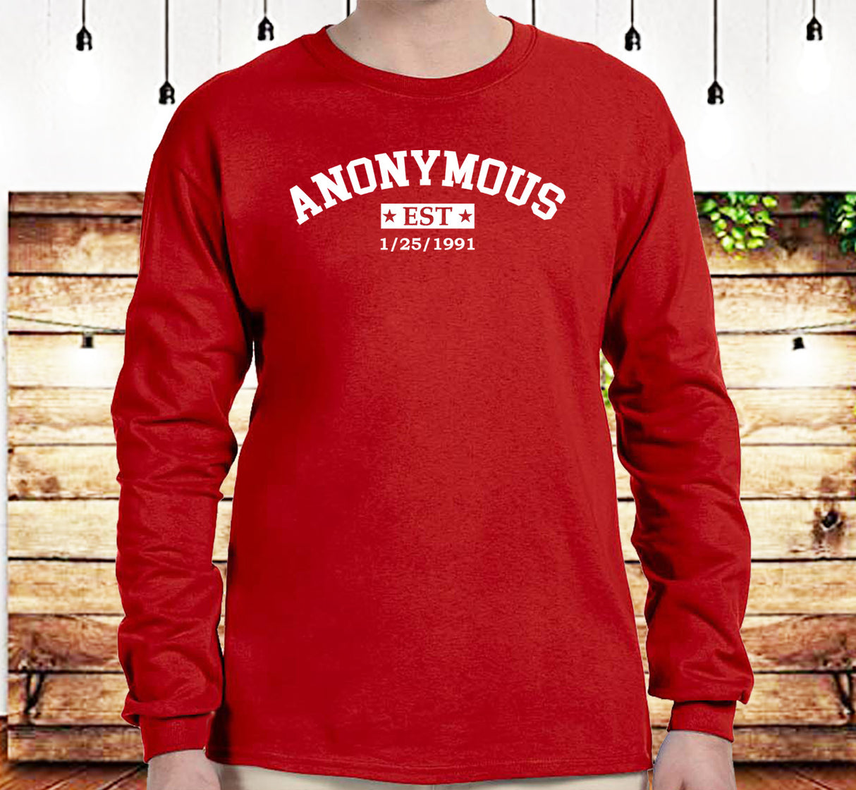 Custom Anonymous Est Clean Date Unisex Tee