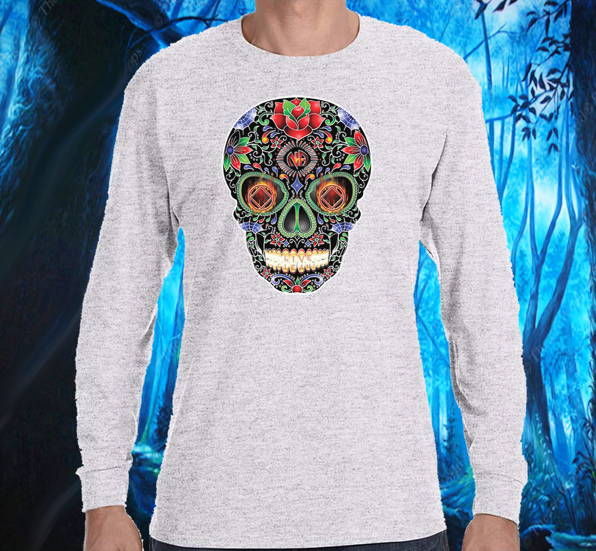 Sugar Skull Inverted SS/LS tee