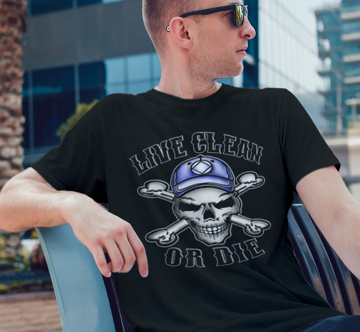 Live Clean Or Die V.2 dtg Tee