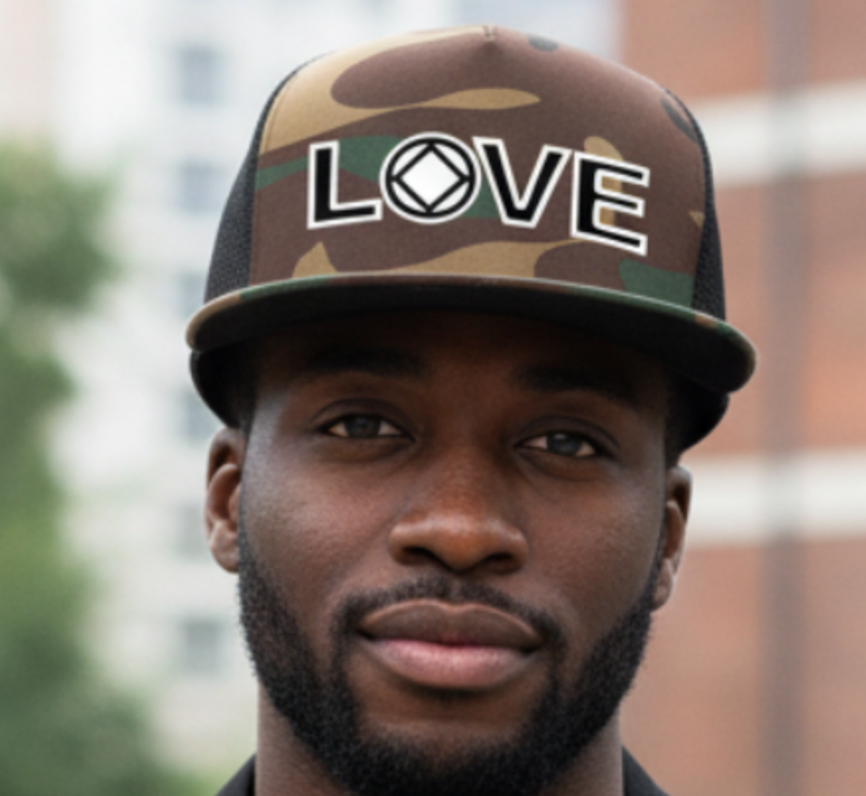 Ball Cap - LOVE w/ NA Symbol - Camo