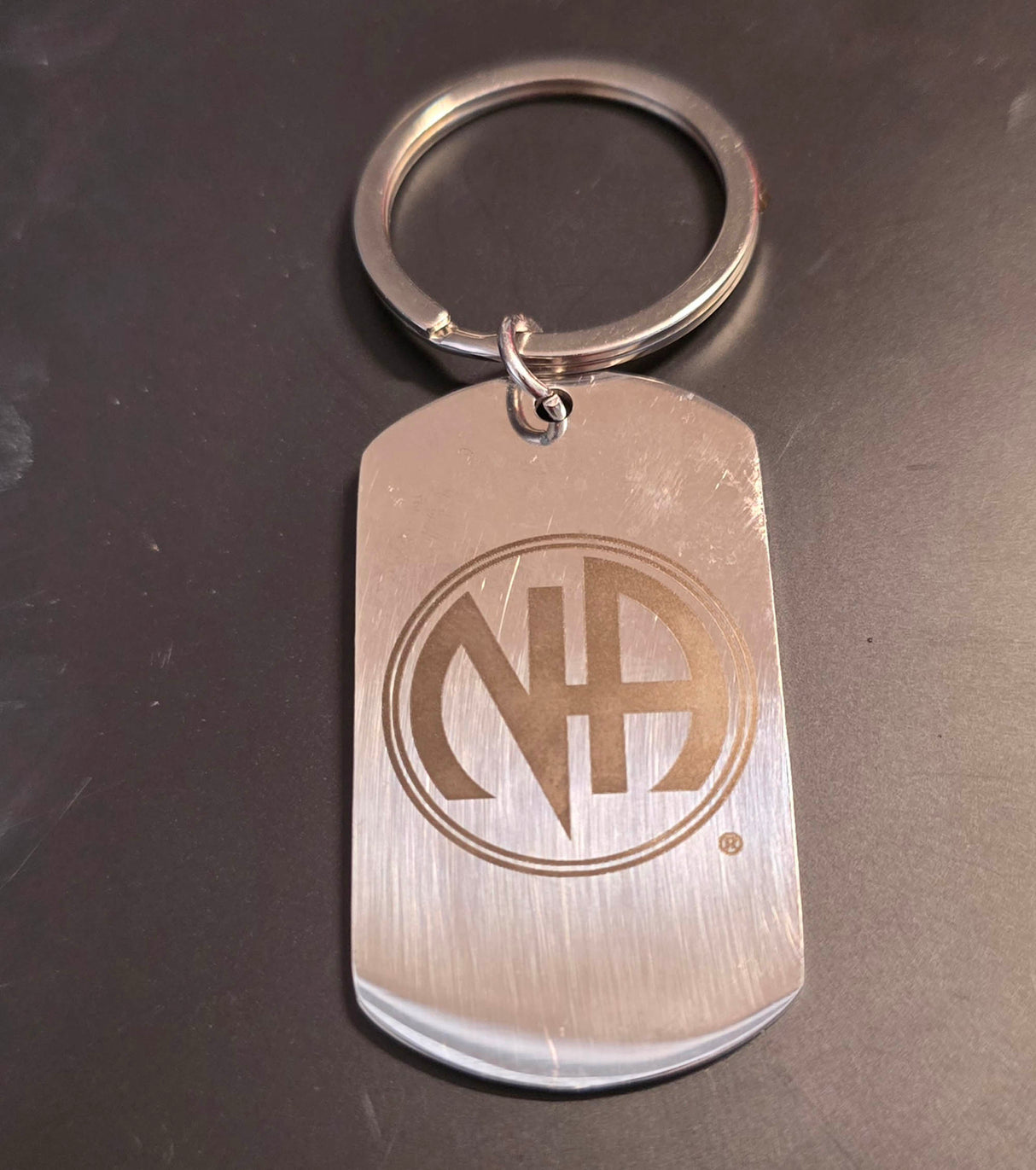 Clean Date Dog Tag Key Chain