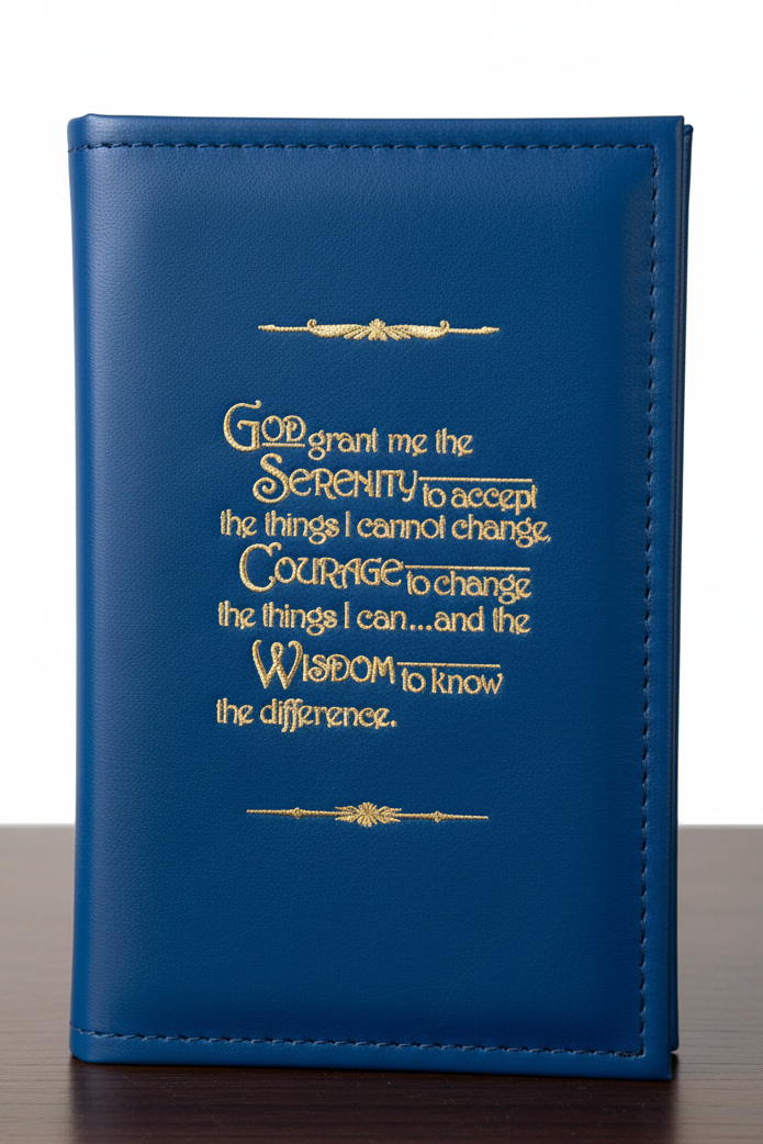Cover-AA Single Book Cover with Serenity Prayer